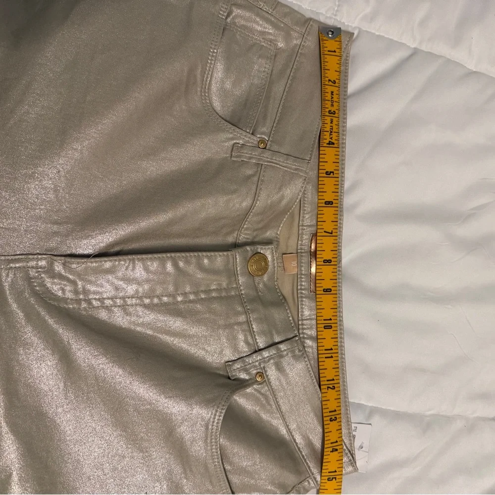 Kut from the Kloth NWT Charlize Rose Gold Fab Ab Cigarette Jeans  sz 10 MSRP $99 - Picture 9 of 10